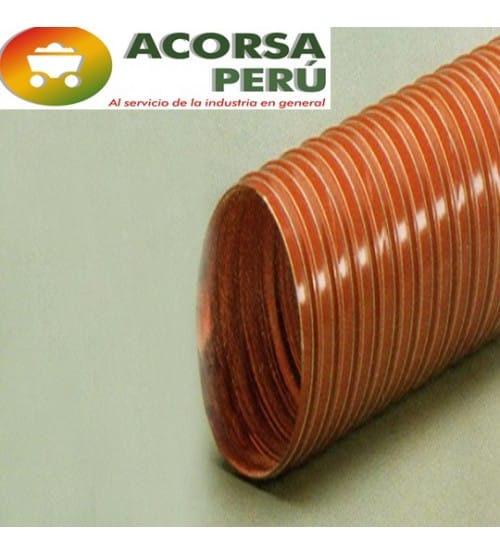 Ducto de fibra de vidrio recubierto de silicona