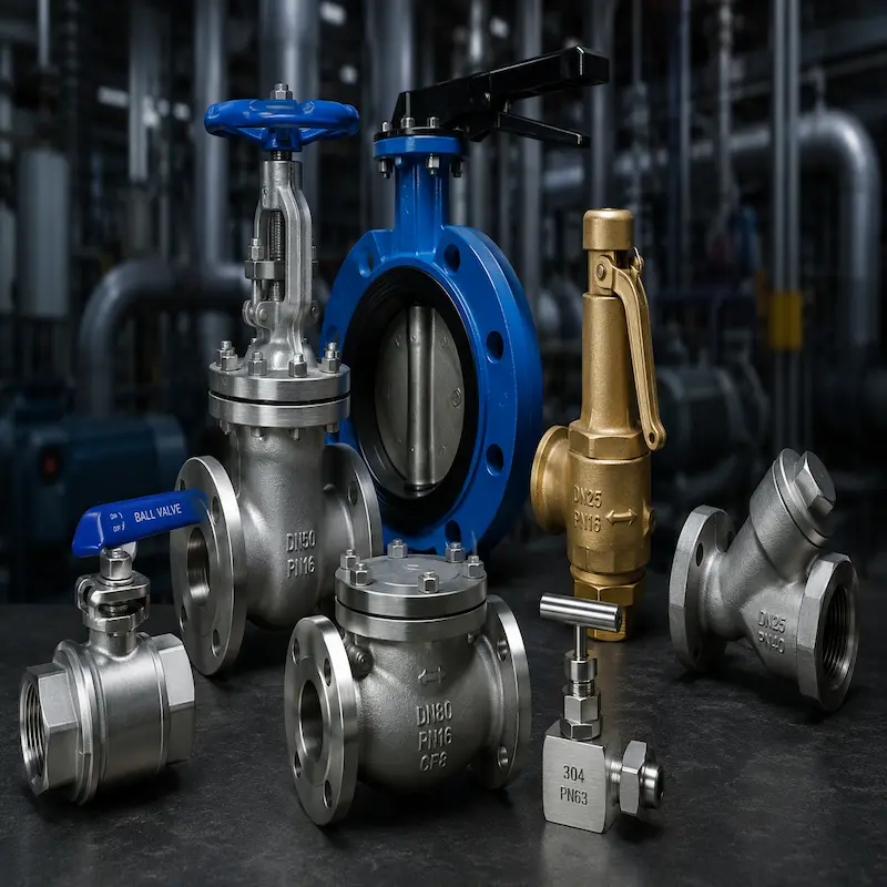 Válvulas industriales de acero inoxidable para minería, petróleo, agua e industria en Perú
