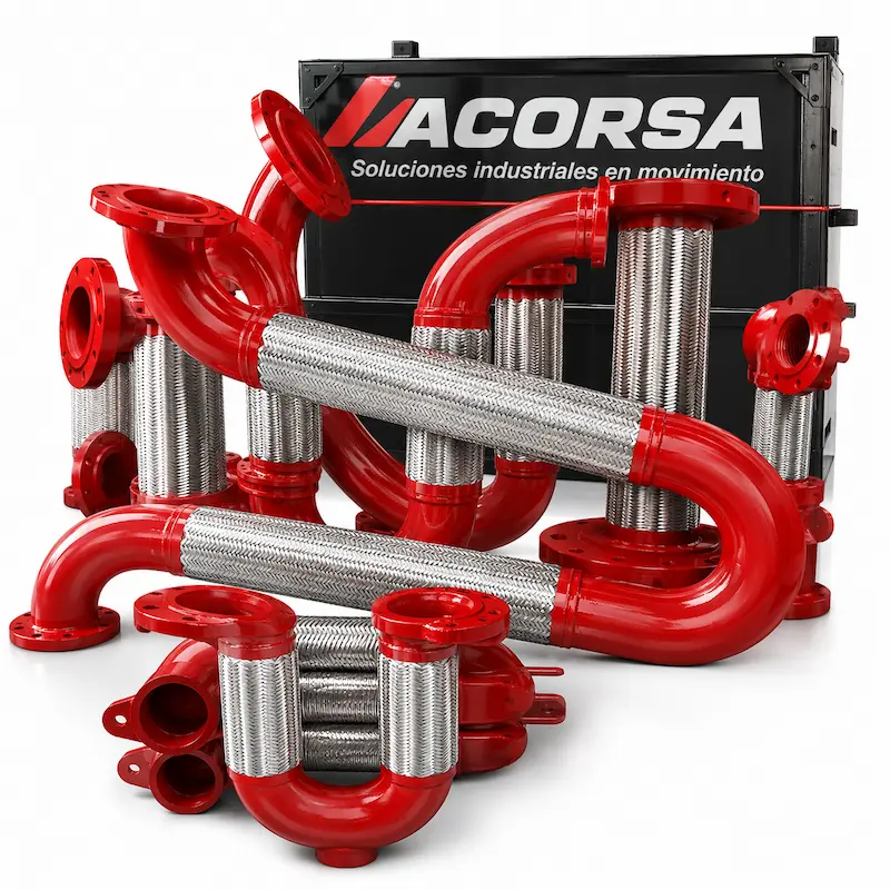 Conjunto de Juntas Antisísmicas Industriales para tuberías industriales