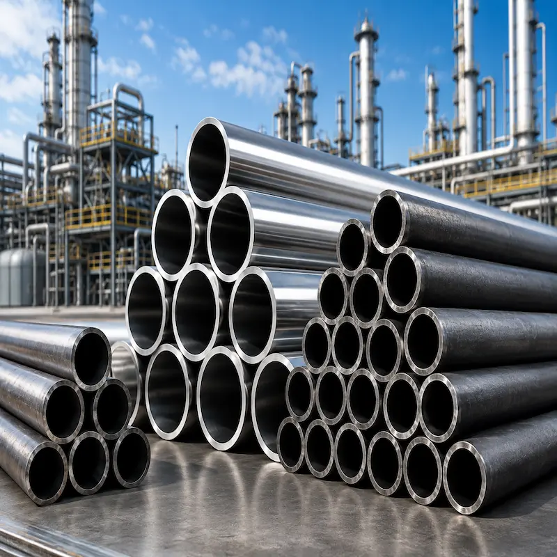 tuberías de acero inoxidable 304, 316, acero al carbono, tubos SCH40, SCH80 y tuberías sin costura para aplicaciones industriales, minería, petróleo, gas, plantas de proceso y construcción en Perú.